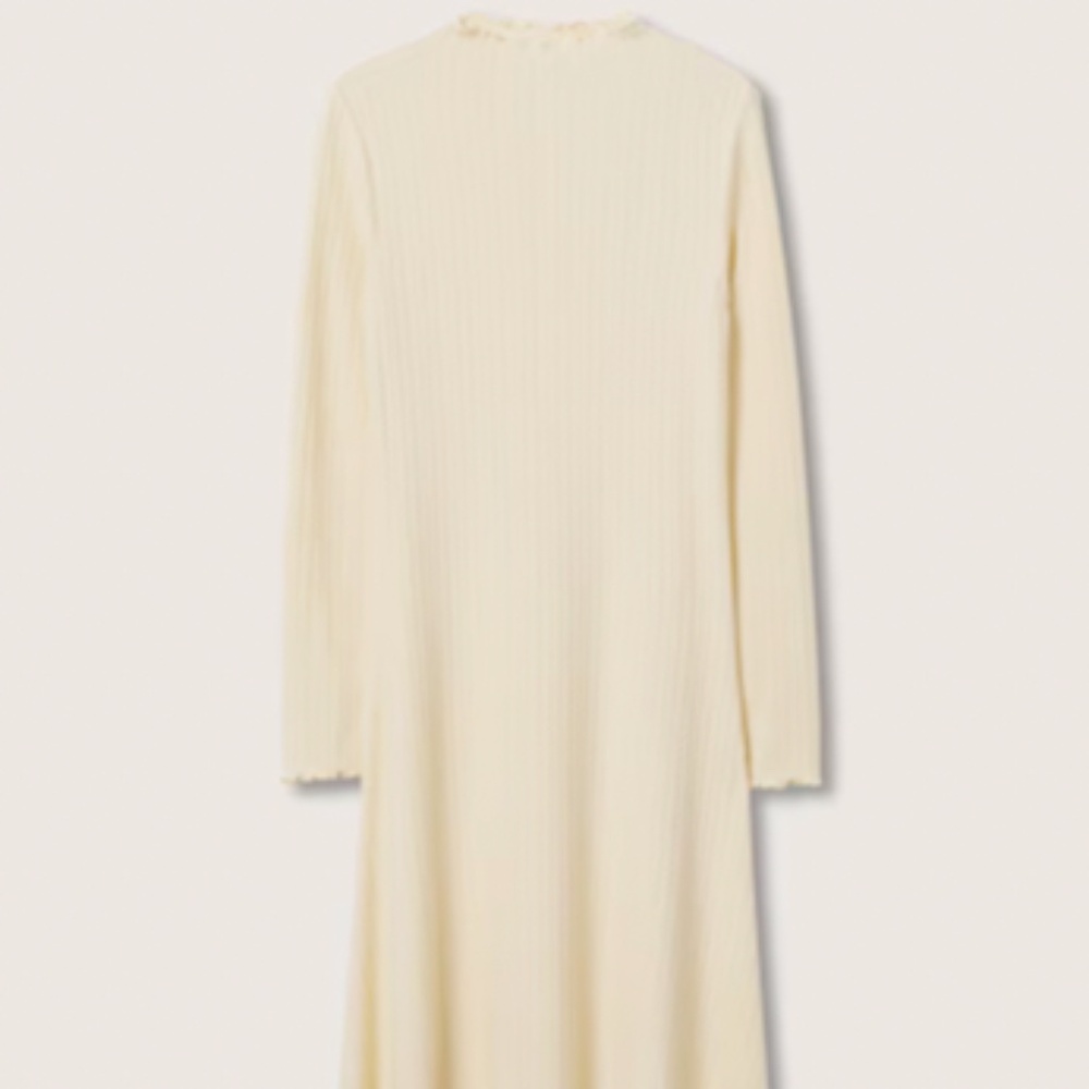 MANGO Ribbed Knit Dress